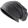 Ruphedy Mens Slouchy Beanie Skull Cap Summer Thin Baggy Oversized Knit Hat B301