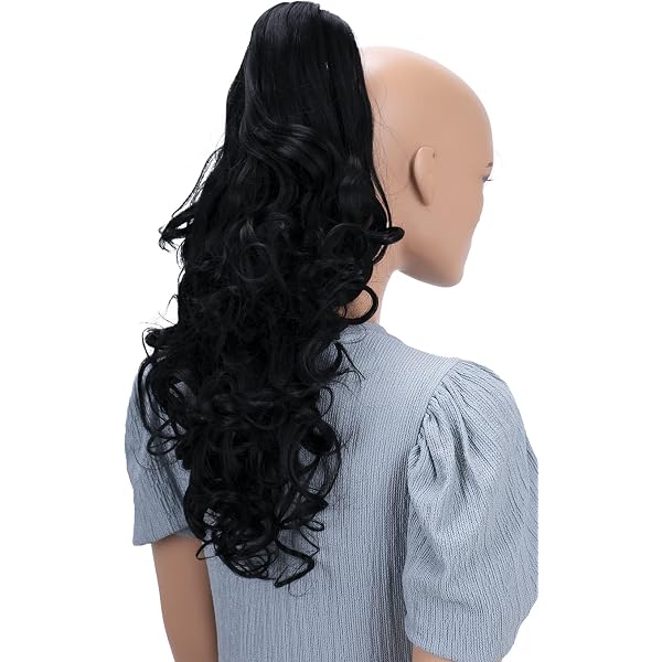 Synthetik-Pferdeschwanz – Weich, Gewellt, 22 Cm | Clip-in Haarteil Für Täglichen Style & Cosplay
