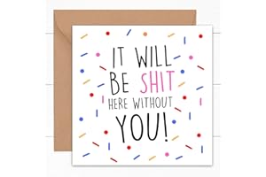 FELBRIDGE STUDIO Funny Leaving Card | Cards for New Job | Farewell Coworker Colleague | Good Luck Congratulations | Leaving Job Gifts & Presents | 14cm