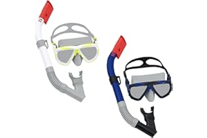 Occhialini da Snorkeling e Boccaglio Bestway Bianco Blu scuro Adulto (1 Unità)