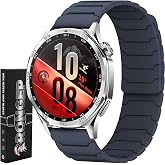 Rongep [Magnex Loop] Huawei ile Uyumlu 22mm Kordon GT7/GT7 Pro/GT6/6 Pro/Runner 2/GT5/5 Pro/GT4/GT3 46mm i&ccedil;in 1.Sınıf Silikon