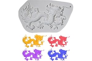 ONLYNERY Chinese Dragon Wax Melt Moulds, Candle Moulds for Candle Making, Chinese Dragon Soap Mold - Dragon Candle Mold Animal Resin Mold for New Year Gift and Home Decor DIY Art Crafts Kit