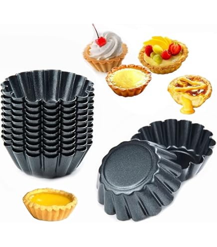 NALCY Eierkuchenformen 10-tlg. - Antihaft Backformen Rund Muster