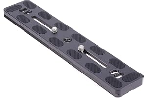 Hersmay PU200 QR Placa de liberación rápida con aluminio macizo compatible con AS Standard Benro Arca Swiss trípode cabeza de bola