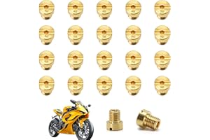 POPAPIE 20 Pezzi M5 Carburatore Kit,Ugello Getto Principalè,Getto Principale Carburatorè,Carburatore Ugello Principale da 40 a 88 per carburatorè Dellorto PHBG