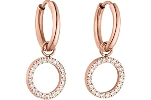 PURELEI® Closed Glow Ohrringe – Damenohrringe aus langlebigem Edelstahl – Wasserfeste Ohrringe Damen – 1,4 cm Durchmesser – Modeschmuck für deinen individuellen Look