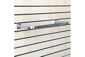 COMPLETESHOPFITTINGS Slat Wall SLATWALL Fittings PRONGS ARMS Hooks Retail Display Shop Fittings (1x D Rail (600mm))