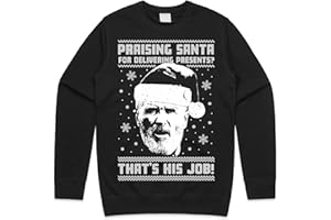 Sanfran Clothing Roy Keane Christmas Top Funny Ugly Xmas Gift Praising Santa For Delivering Presents That’s His Job Jumper Sweater Sweatshirt