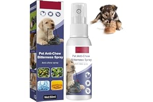 Mecctuck Spray do żucia psa, spray do obrony przed zwierzętami 50 ml, spray przeciwko zarysowaniom kotów, spray przeciw gryzieniu psów, gorzkich substancji, skutecznie chroni psy przed żuciem mebli,