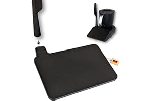 thrid Displayschutz für Thermomix TM7 Vorwerk – Displayabdeckung mit Spatelhalter Zubehör Gadget für Thermo mix TM7 Bimby Schutzplatte Anti-Kratzer Schwarz