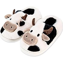 Highland Vache Pantoufles Chaudes En Peluche Vache Écossaise Chaussons Pour Femme Hommes Filles Chaudes Peluches Antidérapantes Chaussons Peluche Pour Intérieur Extérieur