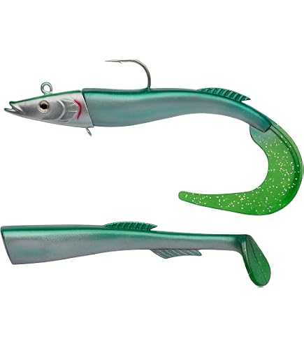 Fiiish Double Combo Off Shore Crazy Sand Eel – Leurre 15cm 20g Avec Rattle – Couleur Or – Modèle CSE5003 – Pour Pêche Sportive En Mer