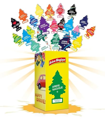 Lot De 9 Wunderbaum Parfums Pour Voiture - Désodorisants Classiques Citron, Vanille, Cerise Et Plus