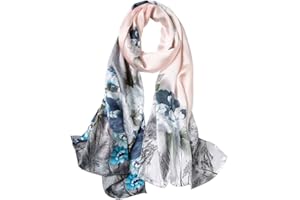 STORY OF SHANGHAI Womens 100% Natural Mulberry Silk Scarf Multi-use Scarves for Ladies