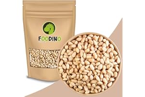 Pinienkerne naturbelassen ungeröstet ungesalzen roh Pinien Kerne ganz ungeschwefelt geschält ohne Haut 100% Natural 500g - 5kg wiederverschließbar Premium Qualität FOODINO (1kg)