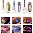 Excefore Chameleon Eyeshadow Liquid Set, 3pcs Intense Color Shifting Multichrome Eyeshadow, Highly Pigment Metallic Long Lasting Quick-Drying No Creasing Eye Makeup