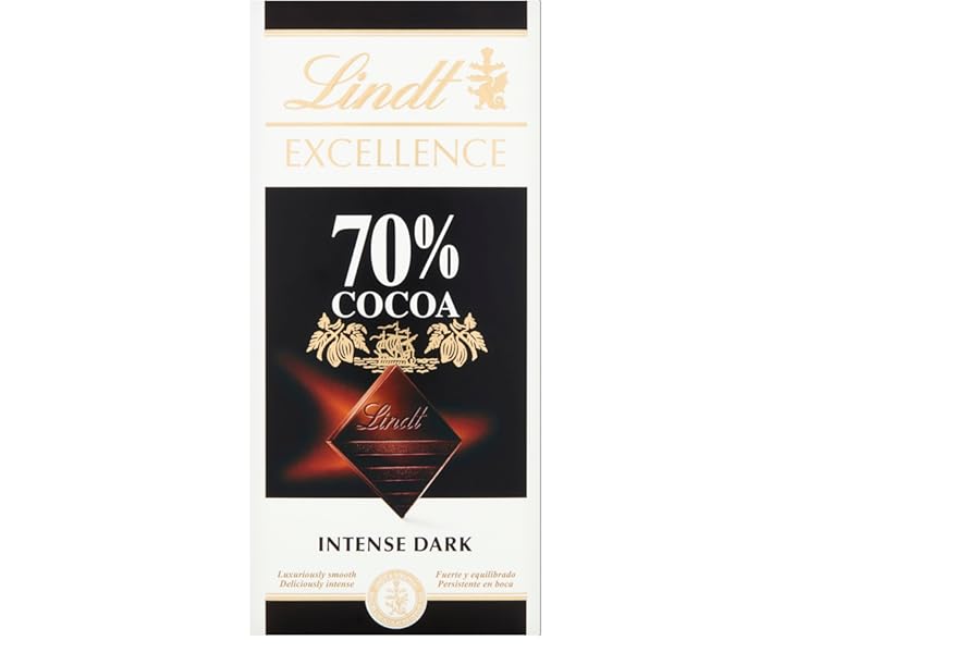 Lindt EXCELLENCE Intense Dark 70% Cocoa Chocolate Bar - 100 g