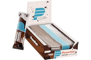 ‎POWERBAR Powerbar - Protein Plus - Low Sugar - Chocolate-Brownie - 30x35g - Riegel mit nur 107 Kcal - Fitnessriegel mit Ballaststoffen