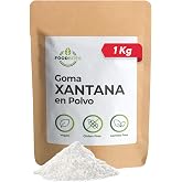 Food Bites Xanthan Gum Powder 1 kg &ndash; Gluten Free and Vegan Xanthan Gum Ideal for Ice Cream Stabilizer &ndash; Emulsifier for Pastry