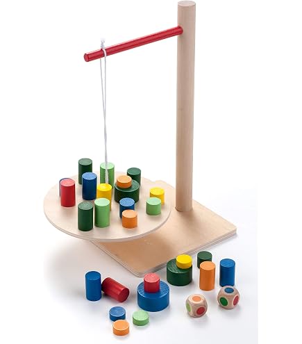 Jeu D'adresse 'Top The Bottle' - Empilez Des Jetons Sur Une Bouteille En Bois - 100 Jetons, 1 Dé D'action - Pour 2+ Joueurs, à Partir De 6 Ans