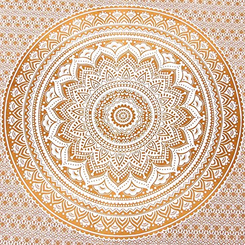Braun Ombre Mandala Tapisserie Wand Kunst Hangings Hippie Wandteppiche Dorm Decor - 4