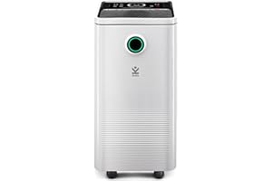 Avalla X-95 Deshumidificateur d air Portable Absorbeur d'humidité pour la Maison et le Bureau 10L/jour, avec mode de Séchage des Vêtements, Basse énergétique, 120m³/h couverture grande-pièces