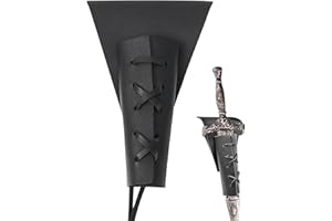 SIMAIXING Ceinture porte-poignard avec lacets, style médiéval, épée grenouille, étui d'épée réglable en cuir pour costume, cosplay, accessoire de ceinture et accessoires de la Renaissance