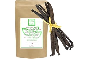 SPICY DELI 5 Baccelli Autentici di Vaniglia Tahitiana "Raiatea Origin" da 14 a 17 cm per 25gr di vaniglia. Eccezionale produzione artigianale.