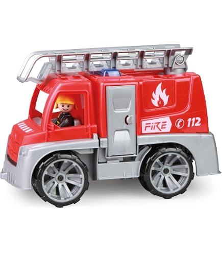 MultiGO Fire Sandkasten-Spielzeug – Feuerwehr-Drehleiterauto Für Kinder Ab 3 Jahre