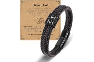 CheersLife Knot Bracelet - Brown Braided Leather Infinity Bracelets for Men - Love You Forever Gifts for Son, Grandson, Husband, Boyfriend, Brother, Teacher Dad New Dad- Valentine's Day & Graduation
