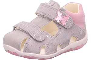 Superfit Fanni sandały dla dziewczynek, jasnoszary różowy 2510, 23 EU