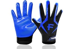 ‎FINGER TEN FINGER TEN American Football Receiver Handschuhe für Youth Jungen Mädchen, Torwarthandschuhe rutschfest Impact Palm Protection Outdoor Sport, Wasserdicht Gloves Fit Kinder