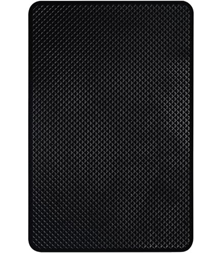 Support Téléphone Voiture 4 En 1 – Plateau Tableau De Bord Rotatif 360° – Avec Carte Stationnement Et Aromathérapie – Noir – 25x19 Cm