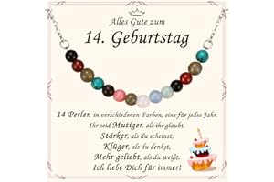 PDTU Geburtstagsgeschenk für Mädchen 6-18 Jahre, Buntes Armband Geschenk für Teenager zum Geburtstag
