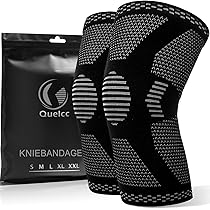 AOOWU Kniebandage Mit Gel Pads - Verstellbare Sport Bandage Für Laufen & Arthritis