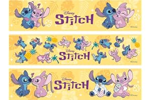 Dekora, Ruban Décoratif Stitch, Bande Comestible pour Gâteaux, Design Officiel Disney, Idéal pour Anniversaires & Fêtes à Thème, Facile à Utiliser 21x5 CM