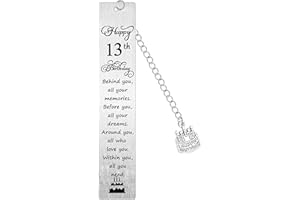 NIMTEVE Bookmarks Birthday Presents Happy 13th Birthday Gifts for Teen Girls Boys Daughter Son Inspirational Gifts Encouragement Bookmarks for Women Friendship Gifts