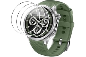 Rojeuinn 3 Stück Schutzfolie für Oneplus Watch 3 47mm panzerglas，9H gehärtetes Glas blasenfrei, Kratzfest, extrem langlebig, HD-Displayschutzfolie