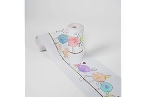 A.S. Création Cenefas Adhesivas Para Los Niños Lovely Kids Funny Birds 5.00 m x 0.155 m De Colores Azul Lila Fabricado en Alemania 403724