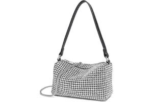 MISS LULU Sac à Main Étoilé en Strass - Pochette, Clutch et Sac à Bandoulière pour Soirées - Idéal pour Mariages, Cocktails et Petites Fêtes