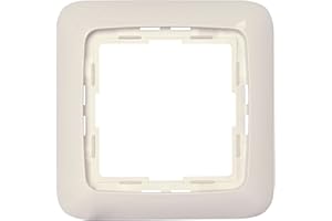 Kopp 404117065 Rivo Abdeckrahmen 1-Fach, Rein-weiß, 1fach