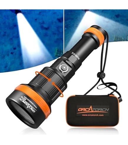 ORCATORCH D530 ARA Dive Light, 395NM LED UV Luce Nera Con 8 Gradi Angolo Di Fascio Stretto Interruttore Laterale In Lega D 1050253