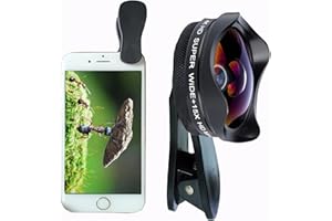 Peanutech Makro-Objektiv für iPhone, Weitwinkelobjektiv, Lupe, Zoom, Handy-Kamera-Objektiv-Set für iPhone 14, 13, 12, 11, X, XS, XR, SE, 8 Pro Max, Mini, Samsung, die meisten Handys