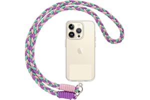 Votvloay Handykette Universal zum Umhängen Handyband Kordel Kette für aus Nylon, Kompatibel mit jedem Handy und Smartphone,Phone Lanyard + 1 Stück Pad