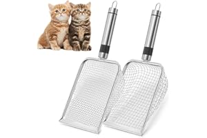 YushengTai Colino da giardino, paletta per colino, colino per compost, colino per sabbia, colino per compost con manico, colino da giardino, in acciaio inox, per sabbia e pietre, compost detergente (2