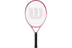 Wilson Raquette de Tennis Burn Pink 21, pour Enfants de 5 à 6 Ans, Fibre de Carbone/Alliage, Rose, WR052410H