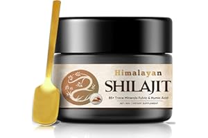 STARKIST Shilajit Puro, Shilajit Himalayano Puro con 85+ Oligominerali e Acido Fulvico, Shilajit Naturale di Potenza