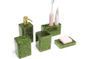 Suanti Juego de accesorios de baño (verde)