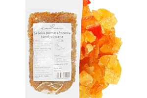 Écorces d’Orange Confites en Dés 500g – Ingrédient Idéal pour Pâtisseries, Gâteaux, Brioches et Beignets – Saveur Intense d’Agrume | KUCHNIA ZDROWIA