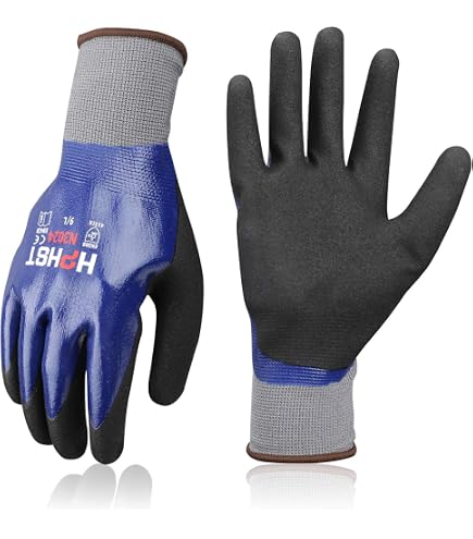 toolant Guanti da lavoro invernali in lattice, completamente bagnati, arancione, M, 1 pezzo